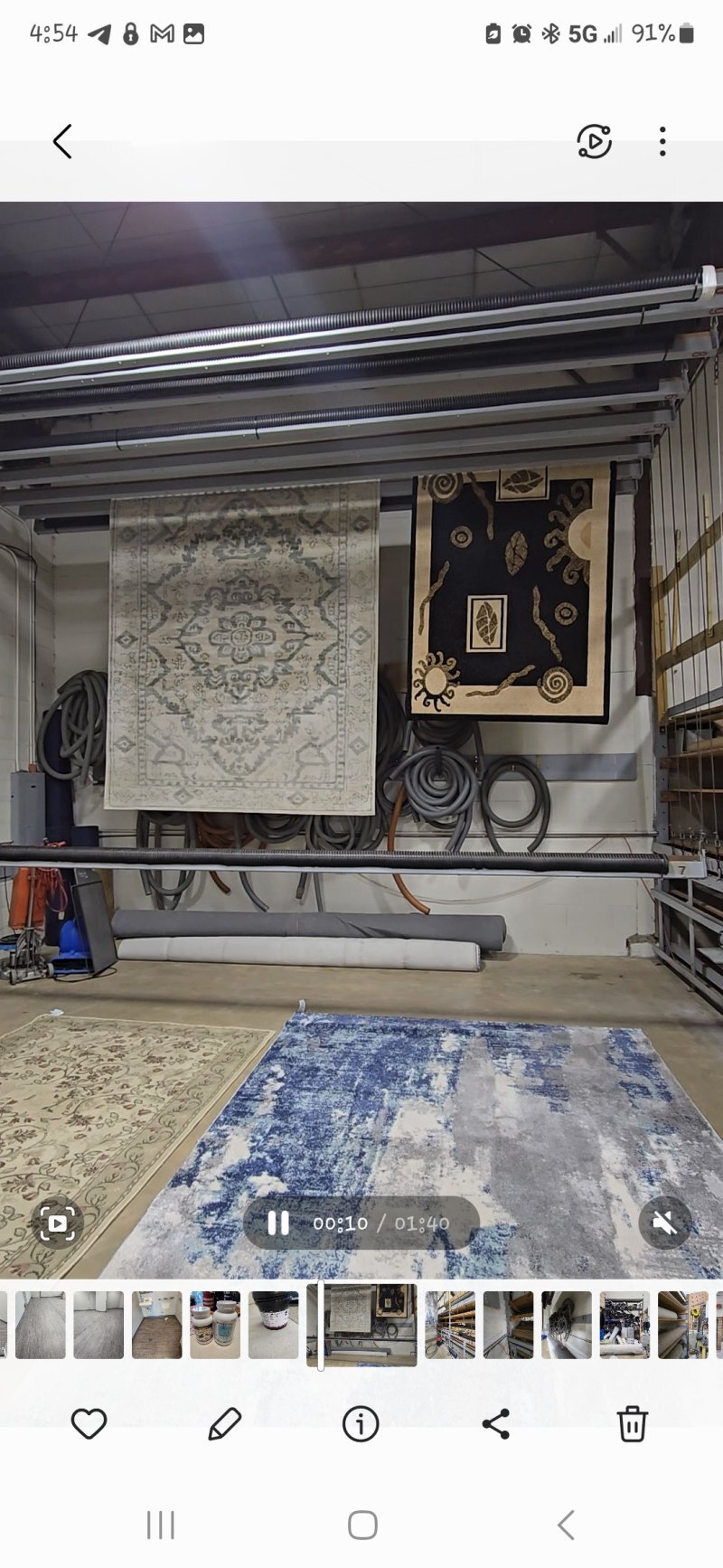 Area rug drying rack system-Great condition